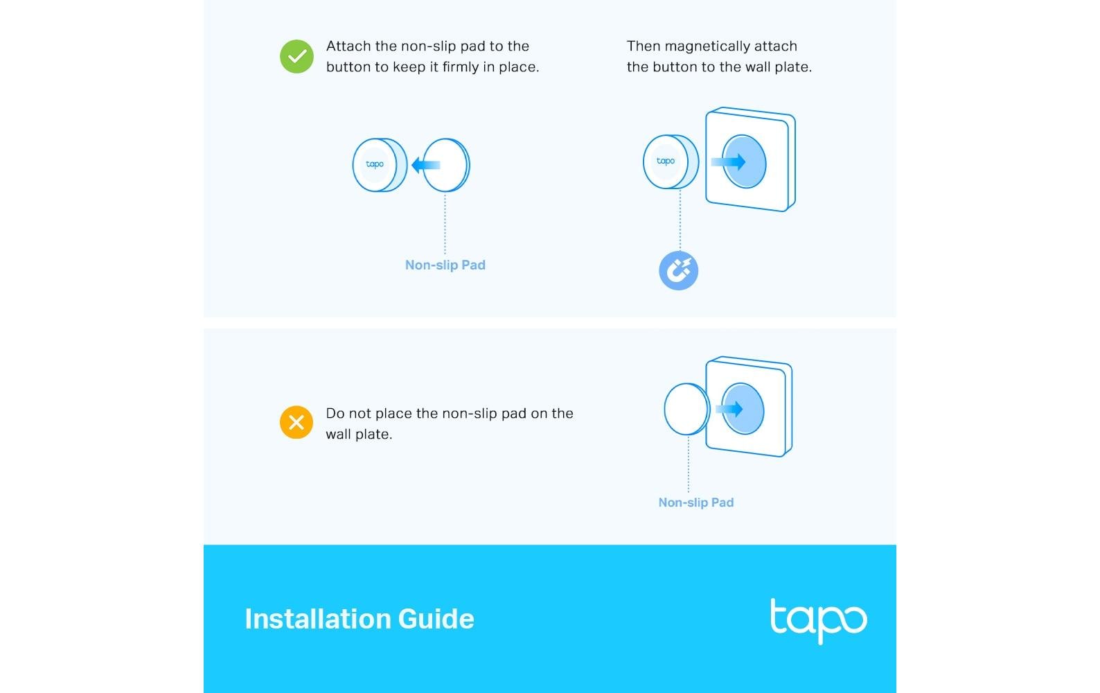 TP-Link Tapo S200D – Smart-Taster – 886–922 MHz, Batterie (CR2032), Tasten und Drehregler – für Tapo Smart Hub