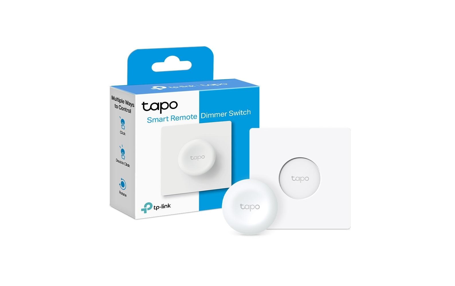 TP-Link Tapo S200D – Smart-Taster – 886–922 MHz, Batterie (CR2032), Tasten und Drehregler – für Tapo Smart Hub