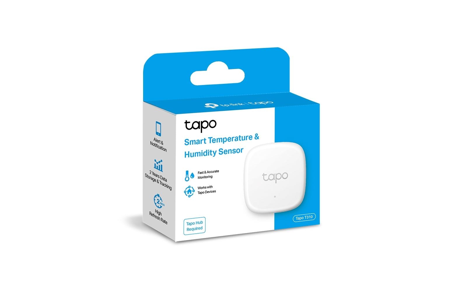 TP-Link Tapo T310 Temperatur-/Feuchtesensor – Temp/Feuchte – 868 MHz – Batteriebetrieben (CR2450)