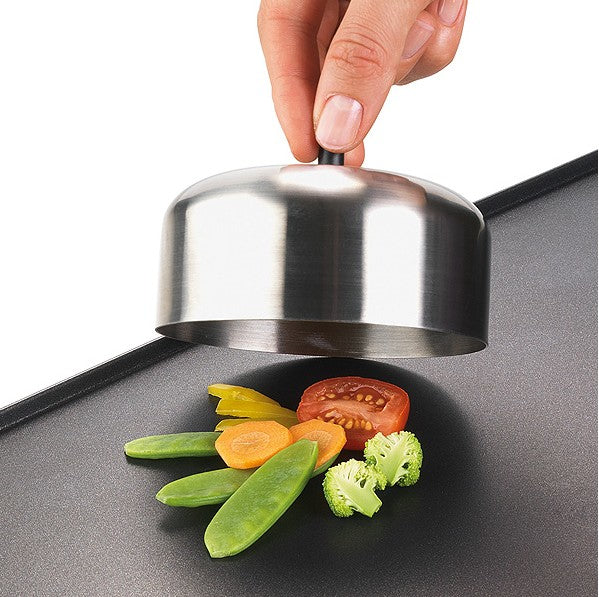 Stöckli Dünstglocke – 9 × 4 cm, Edelstahl – für PizzaGrill, z. B. PIZZAmax8, Cheeseboard Grill, CHEESEmax6