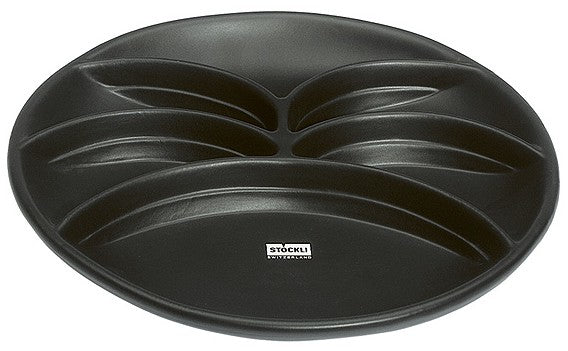 Stöckli Fondueteller – 6er Set, Ø 26,0 cm, Keramik, Schwarz