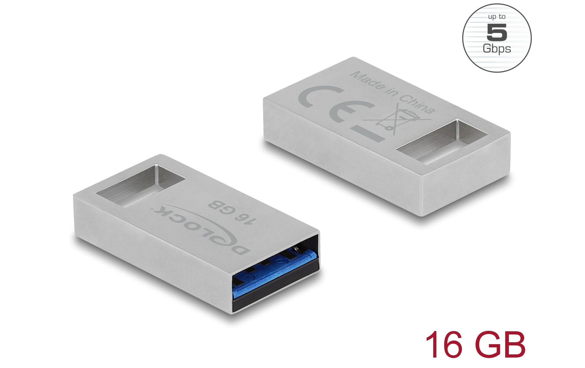DeLOCK USB 3.2 Gen 1 Speicherstick – 16 GB, USB Typ-A, 113 MB/s Lesen, 63 MB/s Schreiben