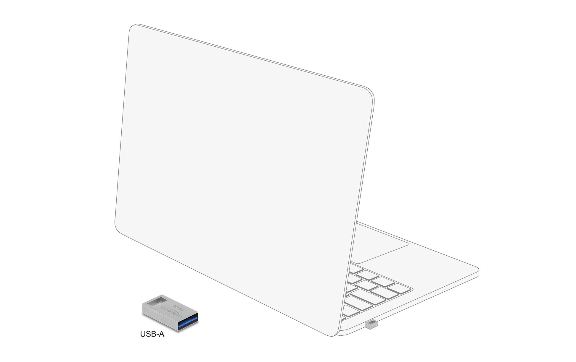 DeLOCK USB 3.2 Gen 1 Speicherstick – 16 GB, USB Typ-A, 113 MB/s Lesen, 63 MB/s Schreiben