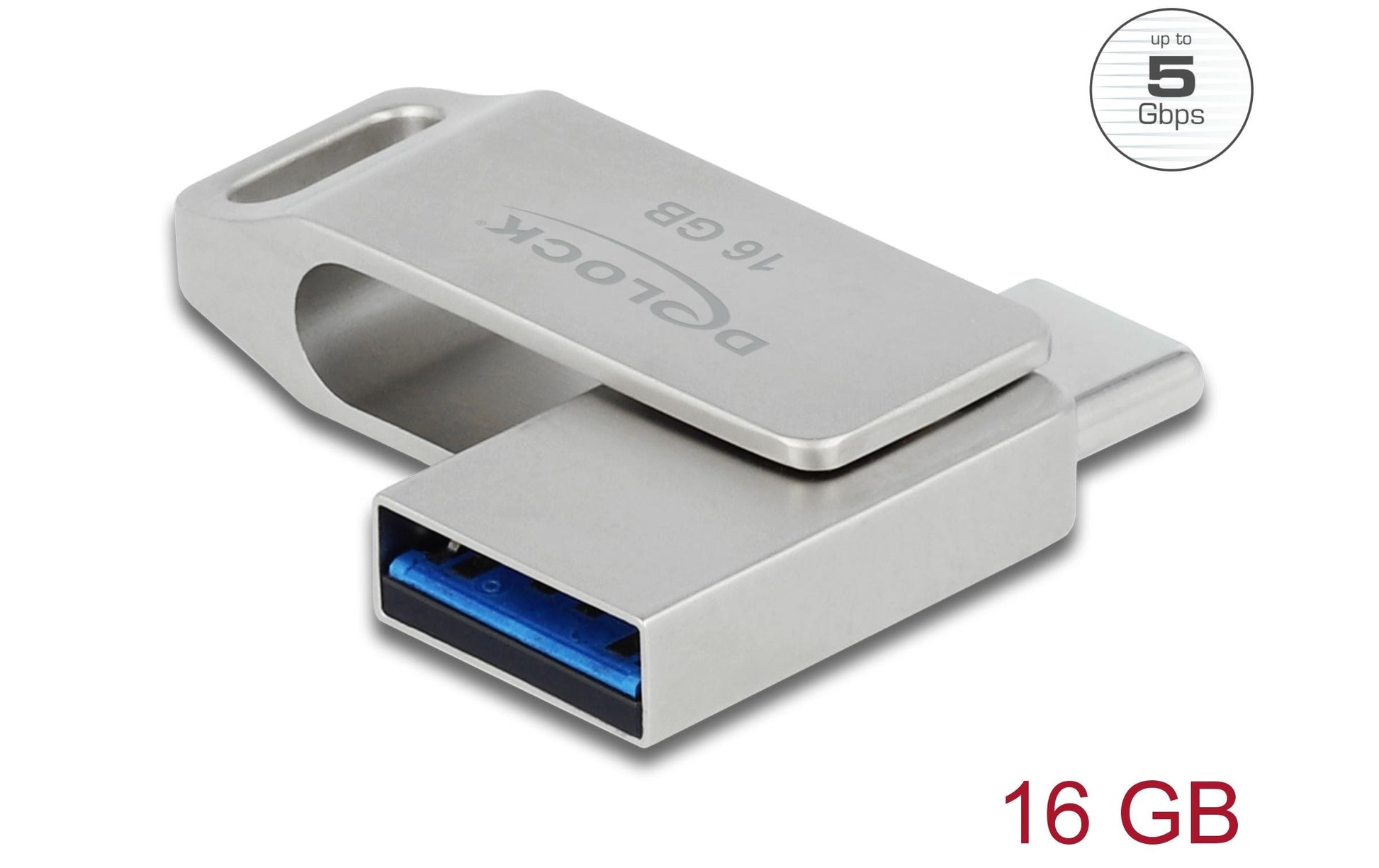 DeLOCK USB3.2 USB-C+Typ-A Speicherstick