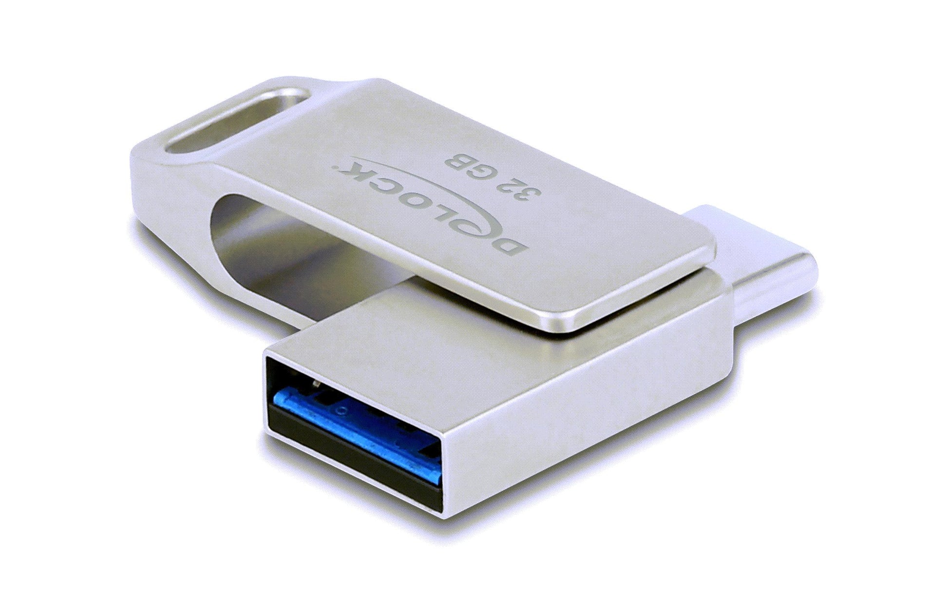 DeLOCK USB 3.2 USB-C/Typ-A – 32 GB, 119 MB/s lesen, 41 MB/s schreiben