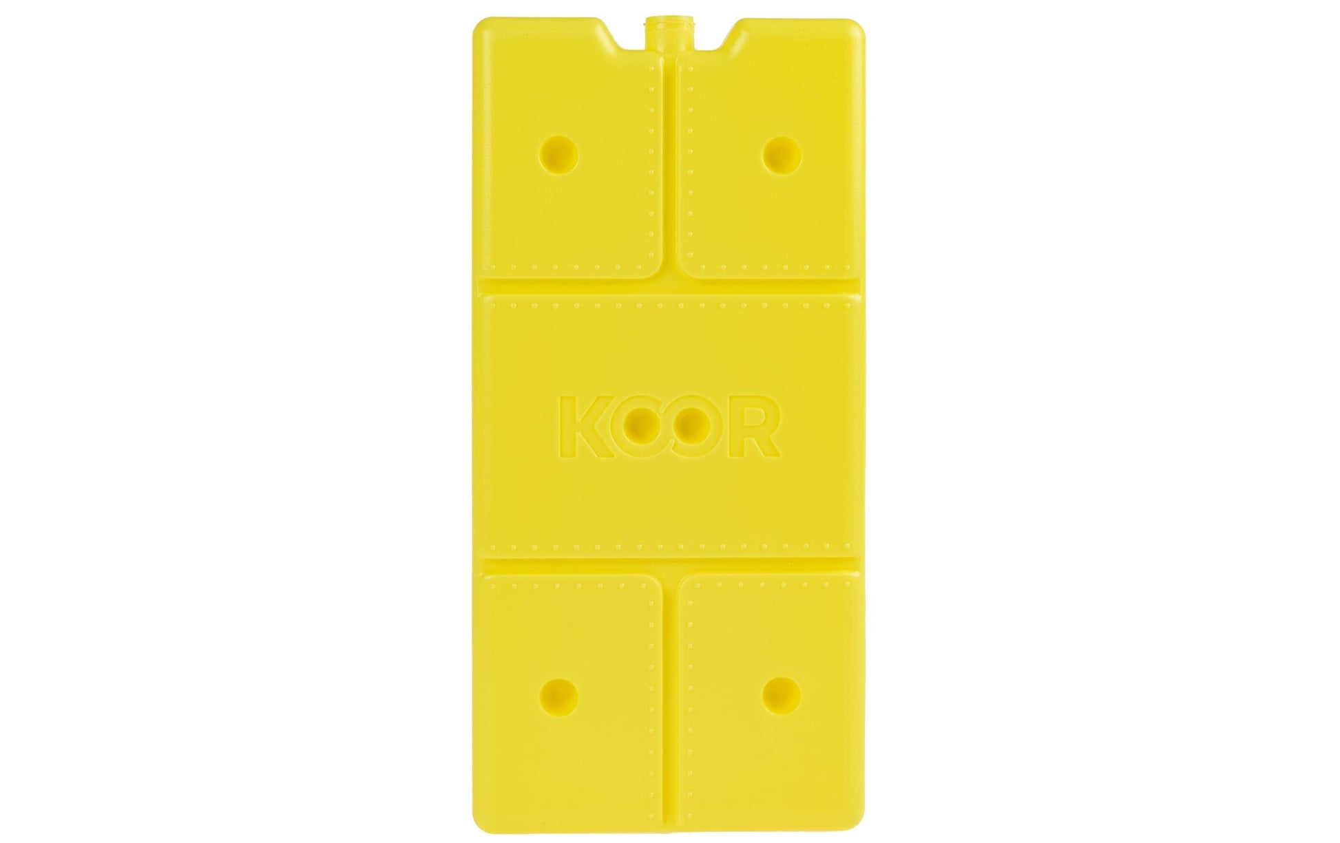 KOOR Kühlelement Arctico L – Lebensmittelecht – 120×250×20 mm, 525 g – Gelb – 2 Stk.