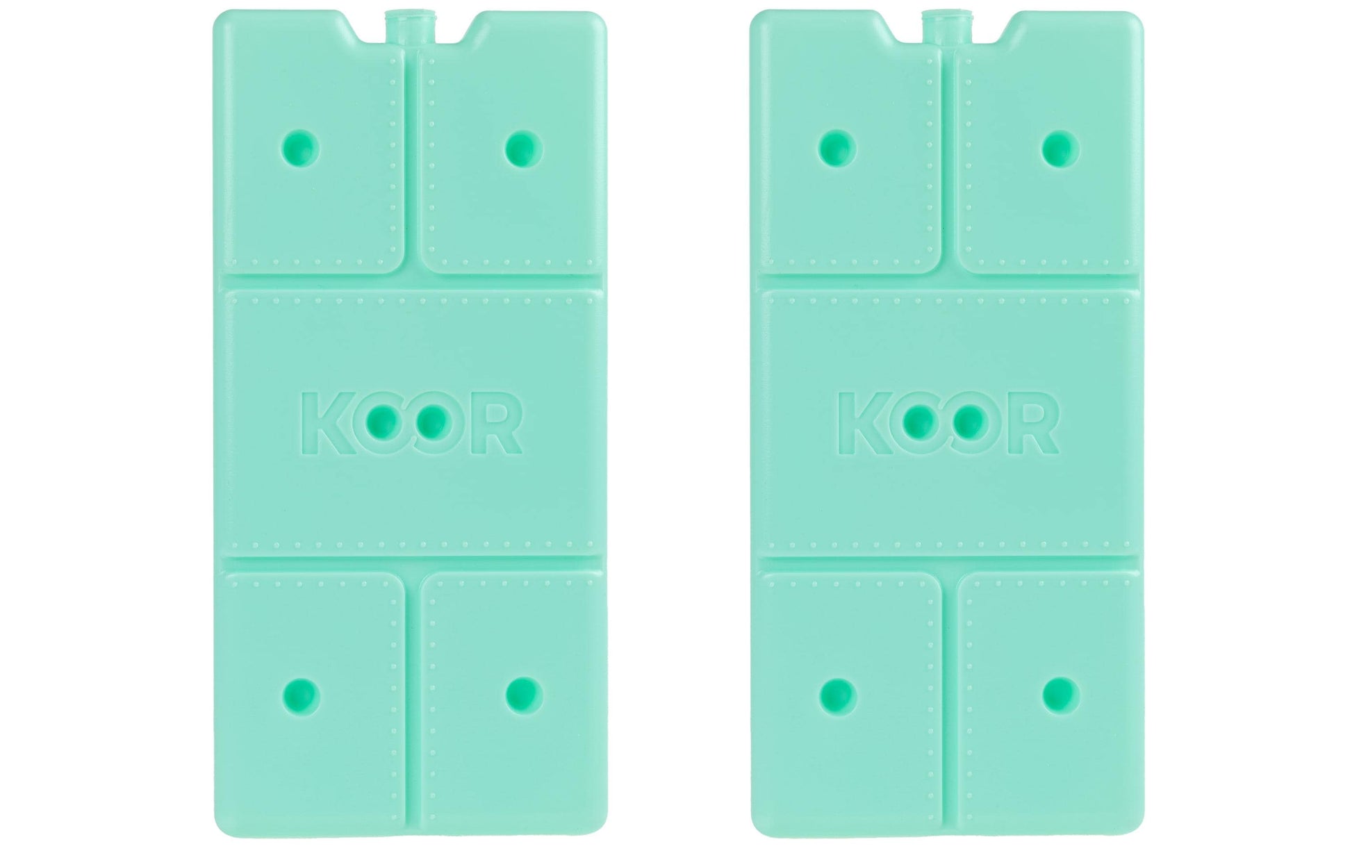 KOOR Kühlelement Arctico L – lebensmittelecht, 525 g, 120×20×250 mm – Mint – 2 Stk.