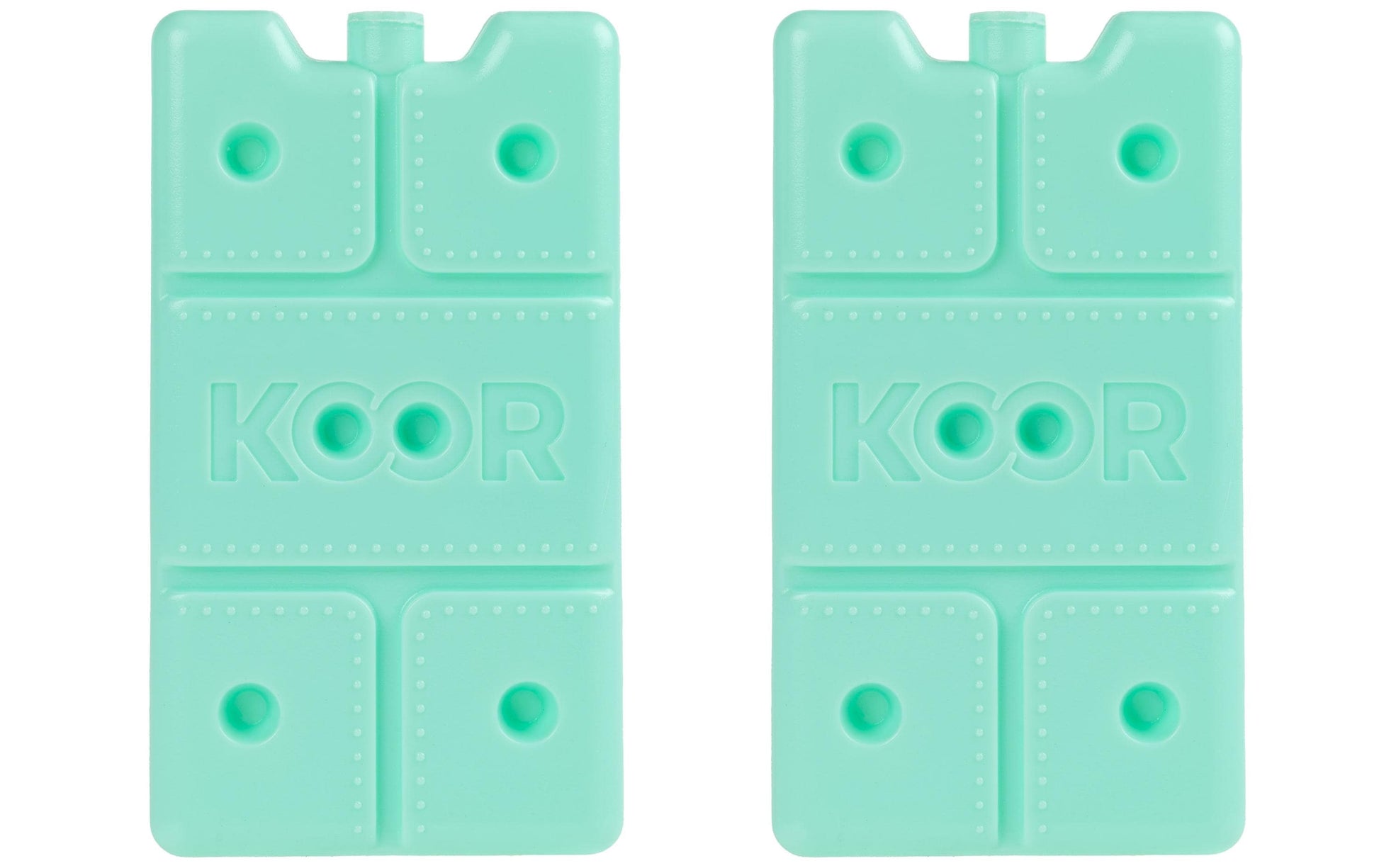 KOOR Kühlelement, 16,3 × 9 × 2 cm, 2 Stk., 200 g (pro Stück), lebensmittelecht, Mint