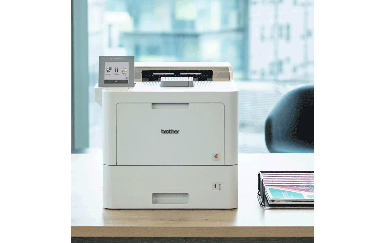 Brother HL-L9470CDN – A4, Farbe, Duplex, 40 S./Min., 2400 × 600 dpi, LAN/USB, Papier: 620 Blatt