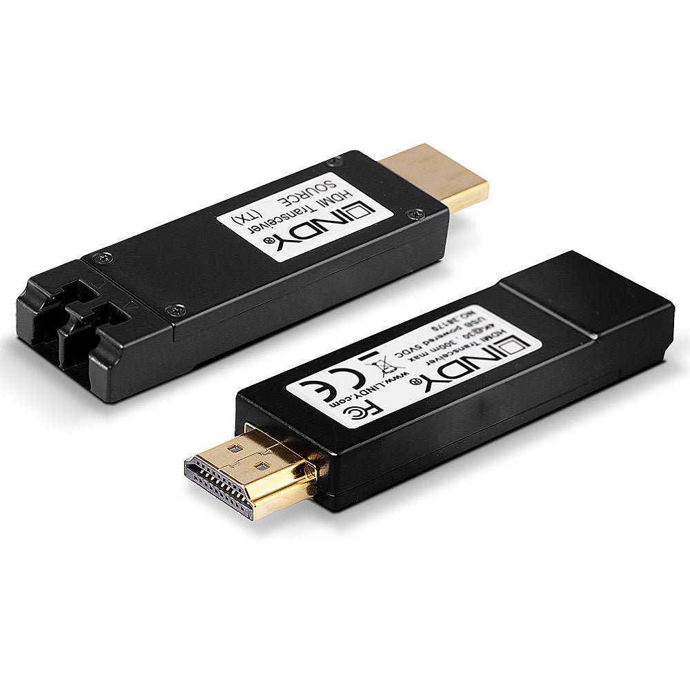 Lindy AV-Sender & -Empfänger – 4K UHD, 10,2 Gbit/s, 300 m – Schwarz