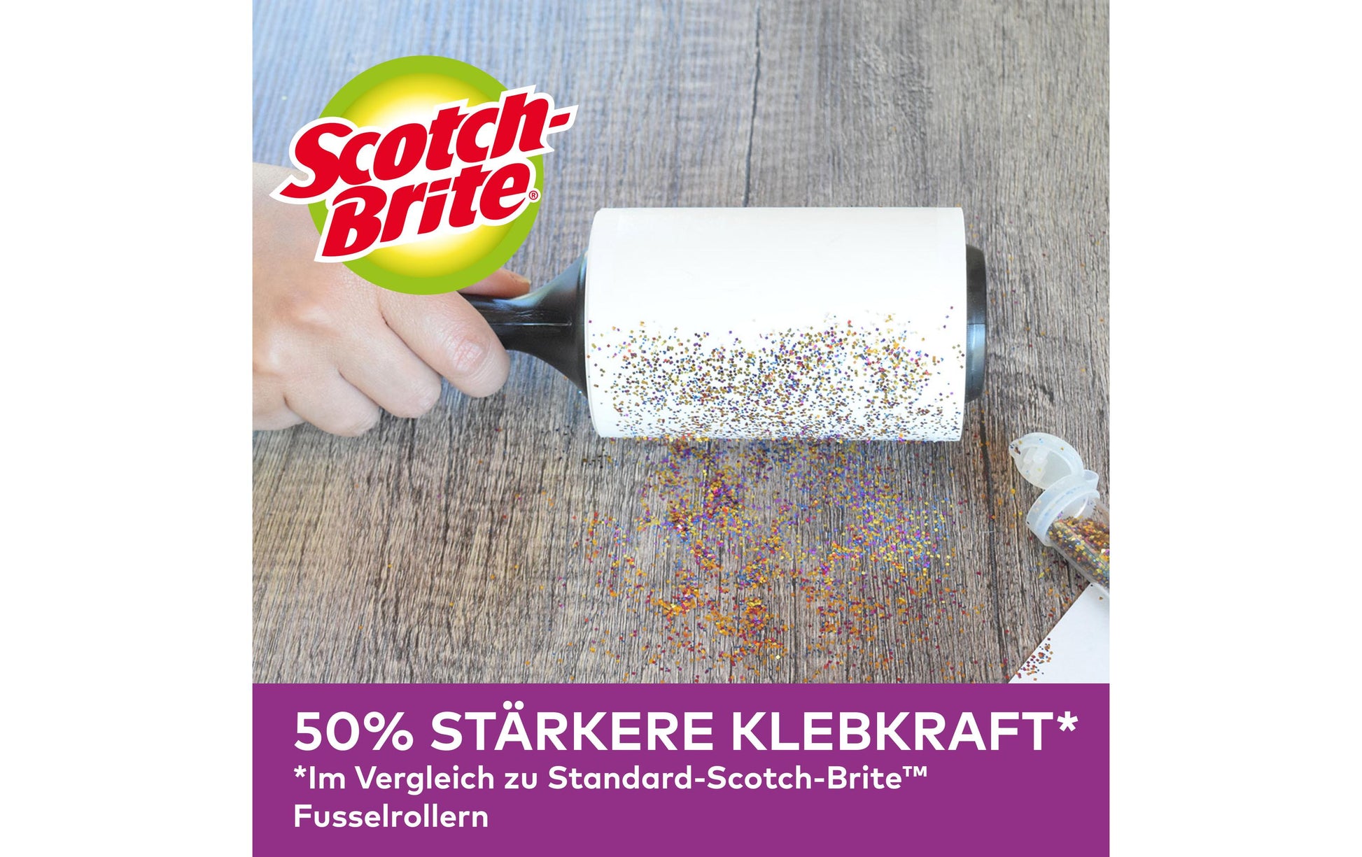 Scotch-Brite Kleiderroller Large Surface – Kunststoff, Schwarz, für Kleidung