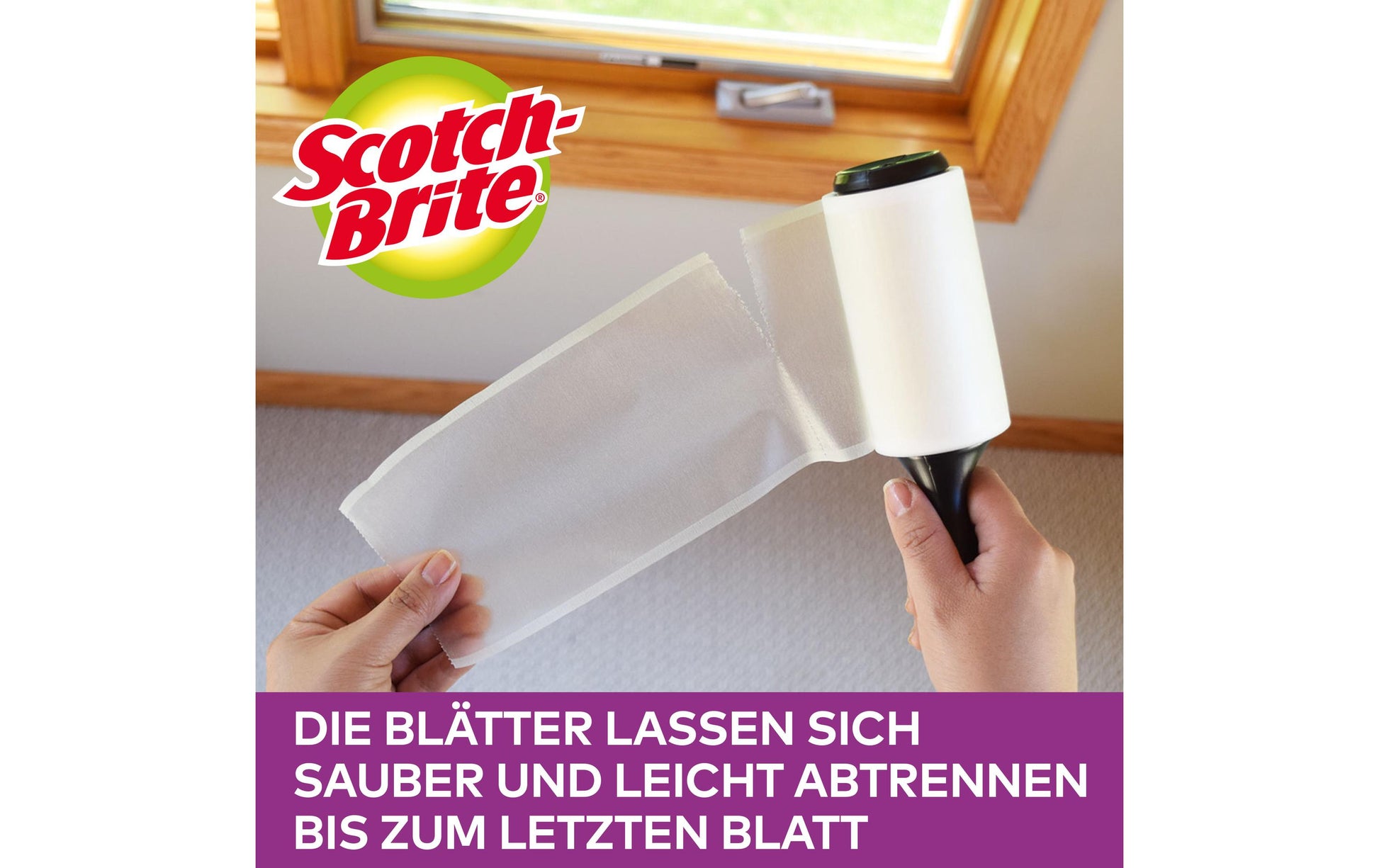Scotch-Brite Kleiderroller Large Surface – Kunststoff, Schwarz, für Kleidung