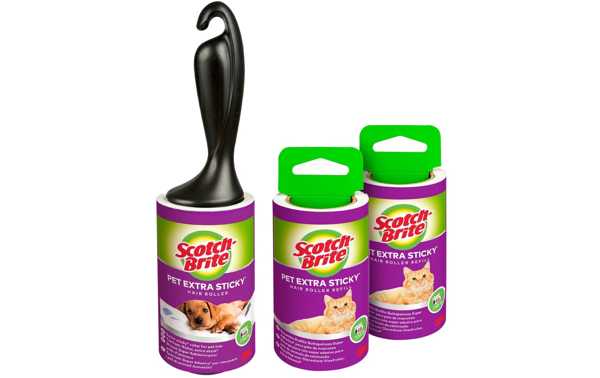 Scotch-Brite Kleiderroller Pet Extra – Kunststoff, Weiss
