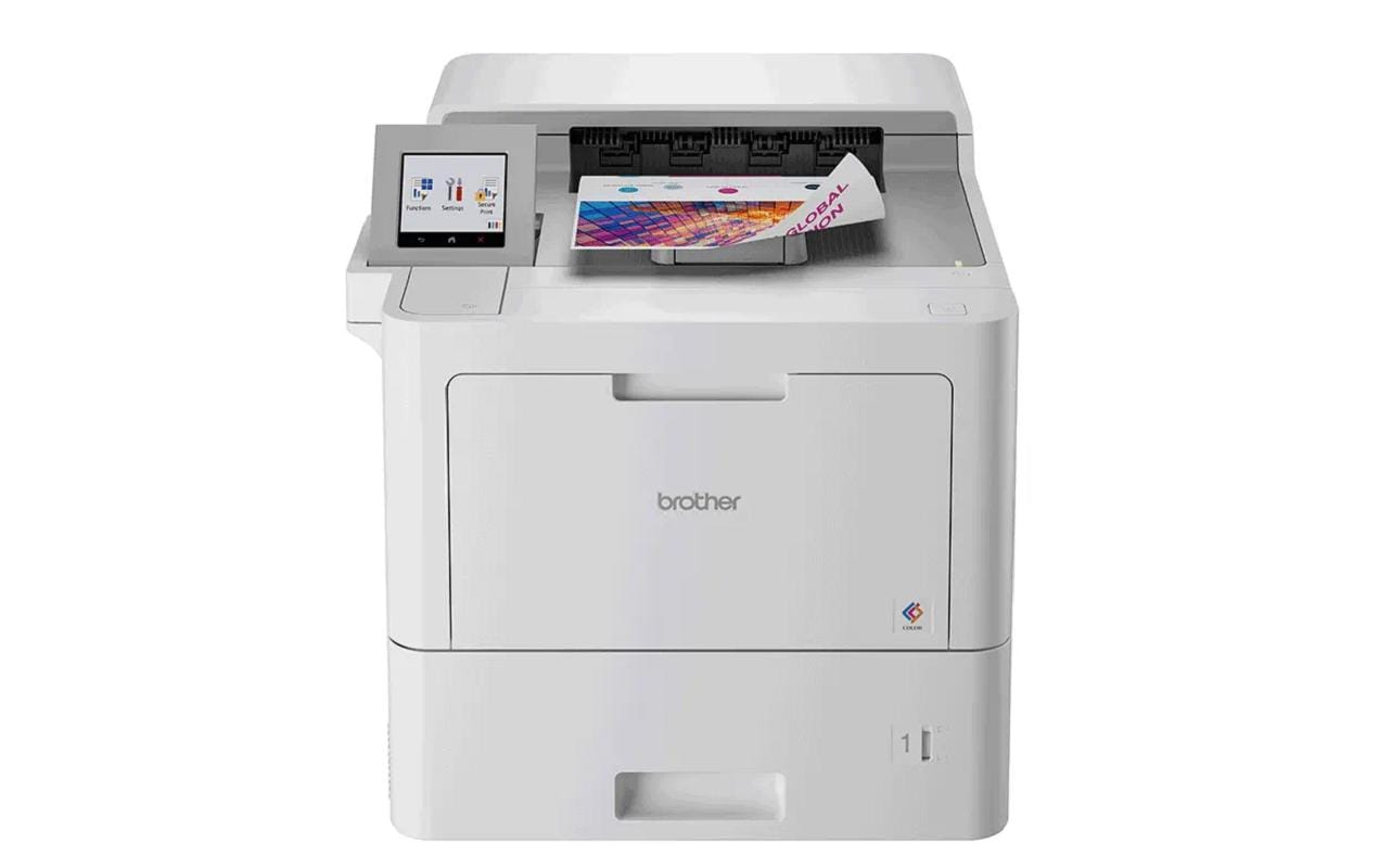 Brother HL-L9470CDN – A4, Farbe, Duplex, 40 S./Min., 2400 × 600 dpi, LAN/USB, Papier: 620 Blatt