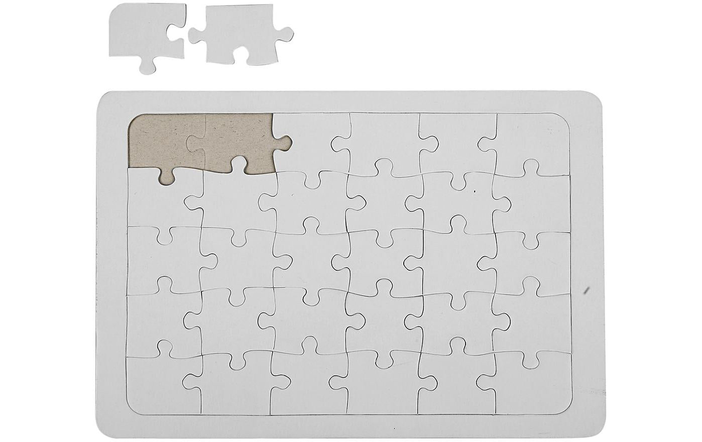 Creativ Company Papp-Puzzle, Weiss, 30 × 21 cm, 30 Stk., Unterwasser