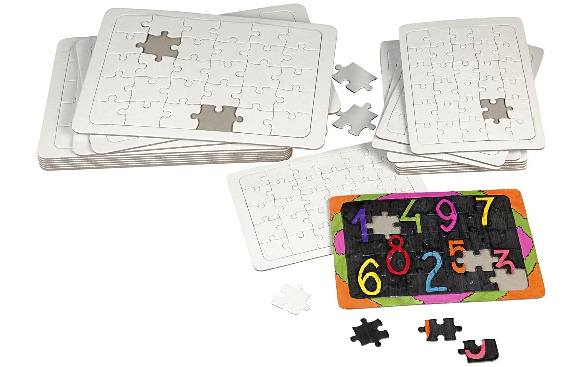 Creativ Company Papp-Puzzle, Weiss, 30 × 21 cm, 30 Stk., Unterwasser