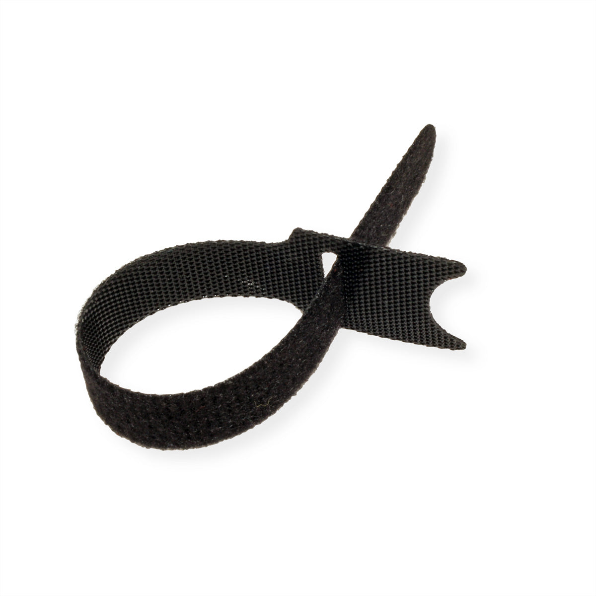 VALUE Klettkabelbinder, 15 cm × 20 mm, 20 Stk. – schwarz