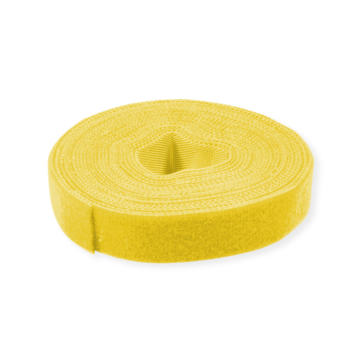 VALUE Klettband, 25 m, 10 mm, 5er-Pack – Gelb