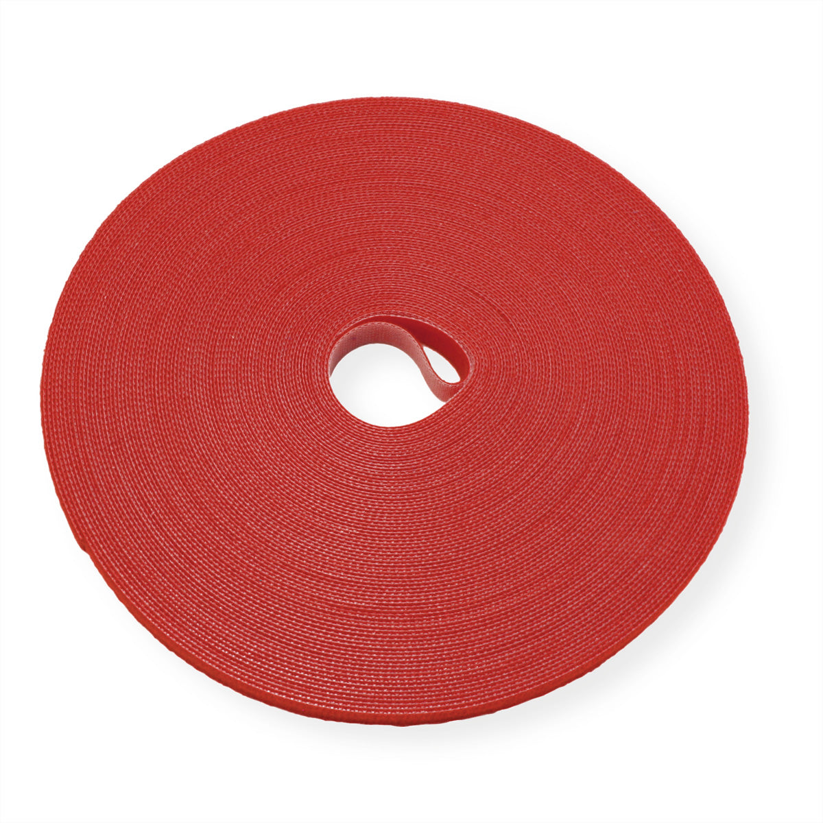 VALUE Klettkabelbinder, 10 mm × 25 m – Rot
