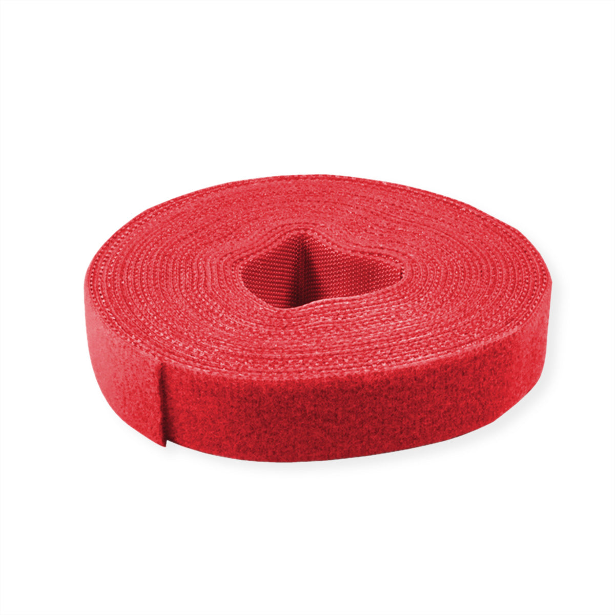 VALUE Klettkabelbinder, 10 mm × 25 m – Rot