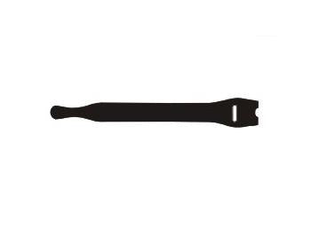 FASTECH Klettkabelbinder 200×13 mm, 10er-Pack – Schwarz