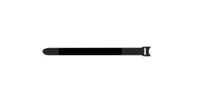 FASTECH Klettkabelbinder, 7×200 mm, 10er-Pack – Schwarz
