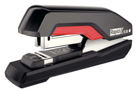 Rapid Supreme Omnipress 5000553 – Hefter, 60 Blatt, für SO60FS, Flat-Clinch, Schwarz/Rot