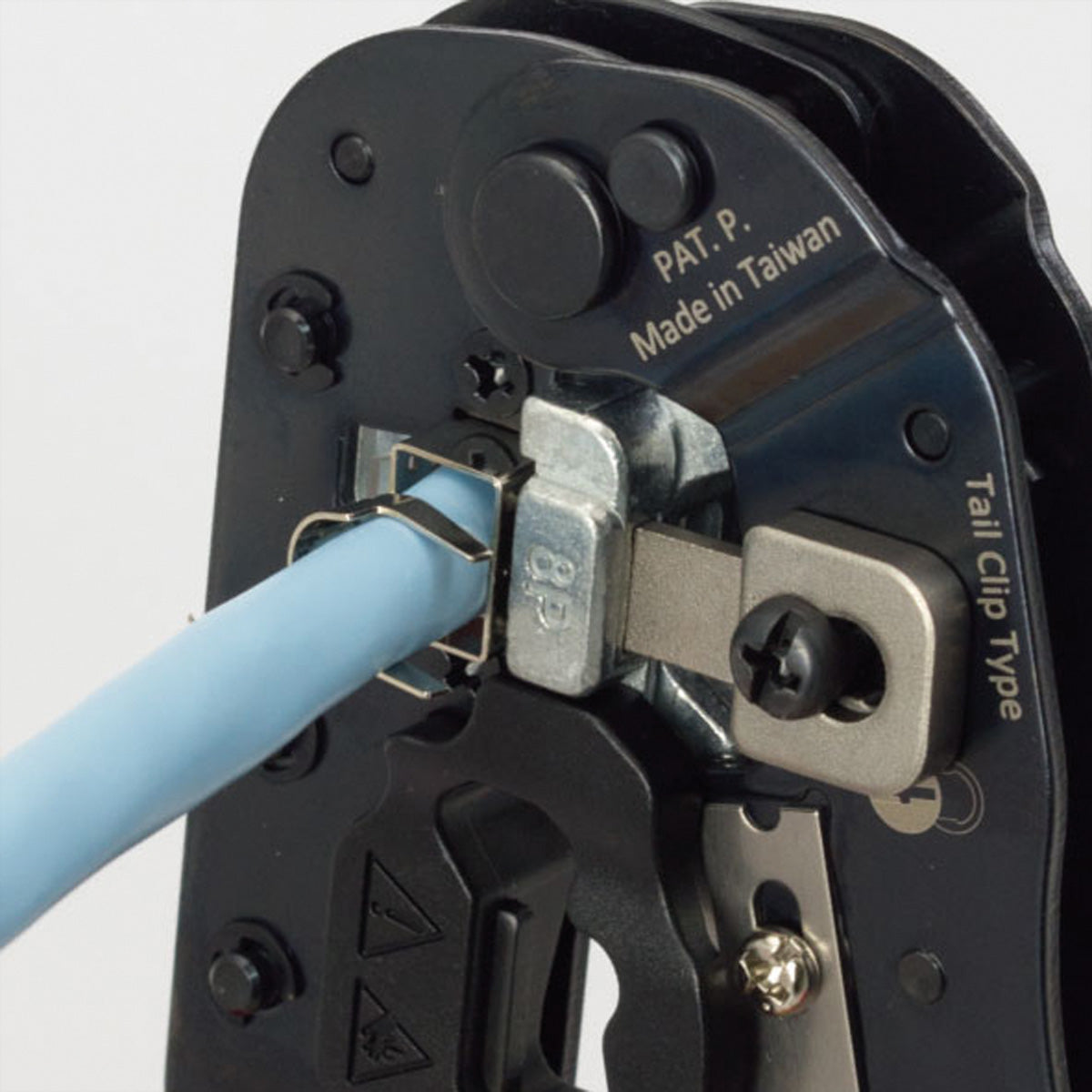 VALUE Crimpzange – Länge 190 mm – für RJ45-Stecker (mit/ohne Schirmanschluss)