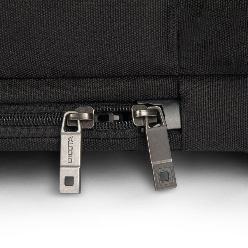 DICOTA Top Traveller FIVE Notebook-Tasche für Notebooks bis 16" – abschliessbar, Trolley-Band – schwarz