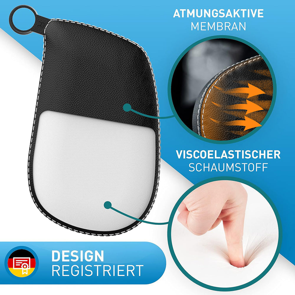 Flipline Kopfstütze – Schaum, Polyurethan (PU) – für Auto – 375×230 mm – schwarz/weiss