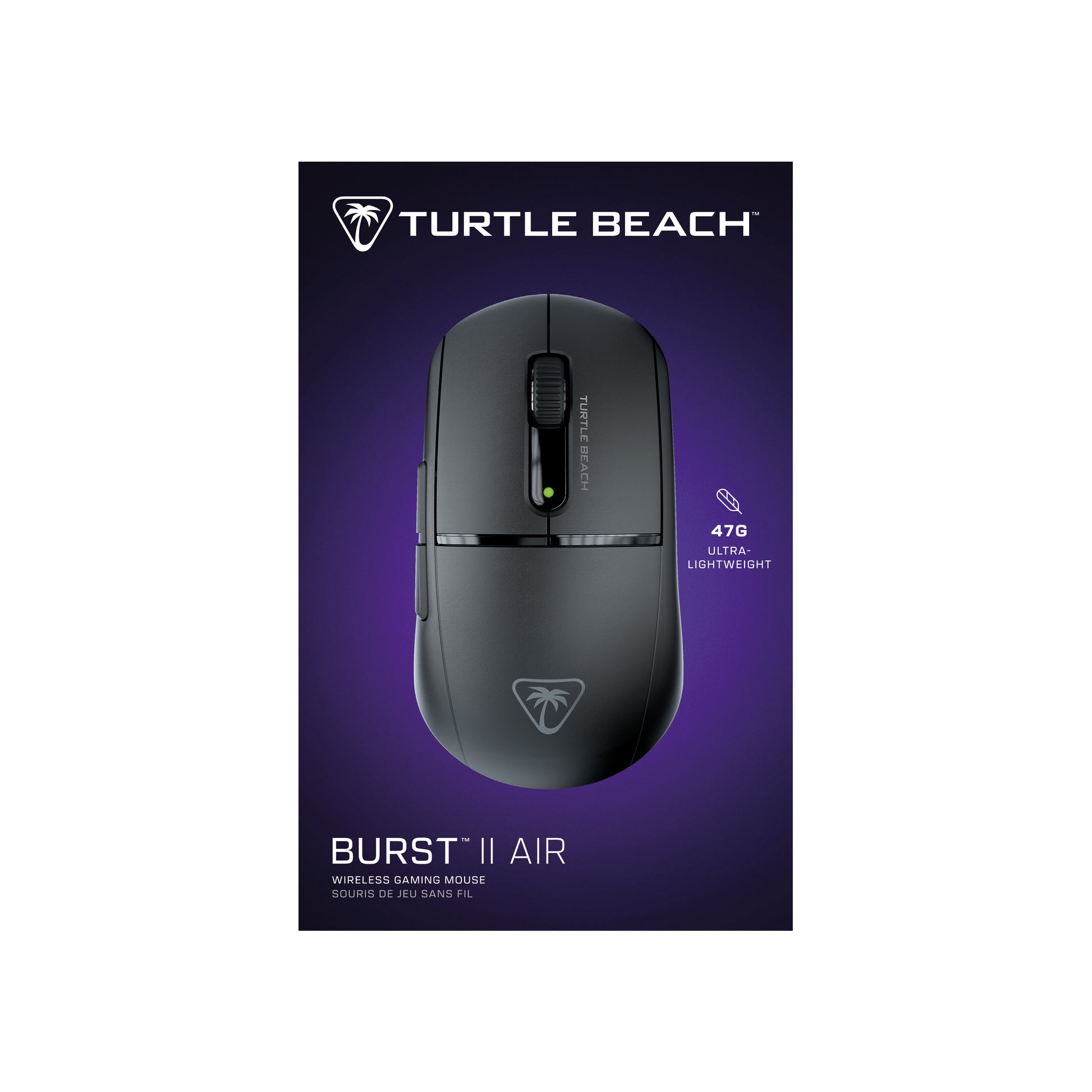 Turtle Beach Burst II Air Gaming-Maus – Kabellos, 26'000 DPI, 6 Tasten, Für Rechtshänder, Schwarz