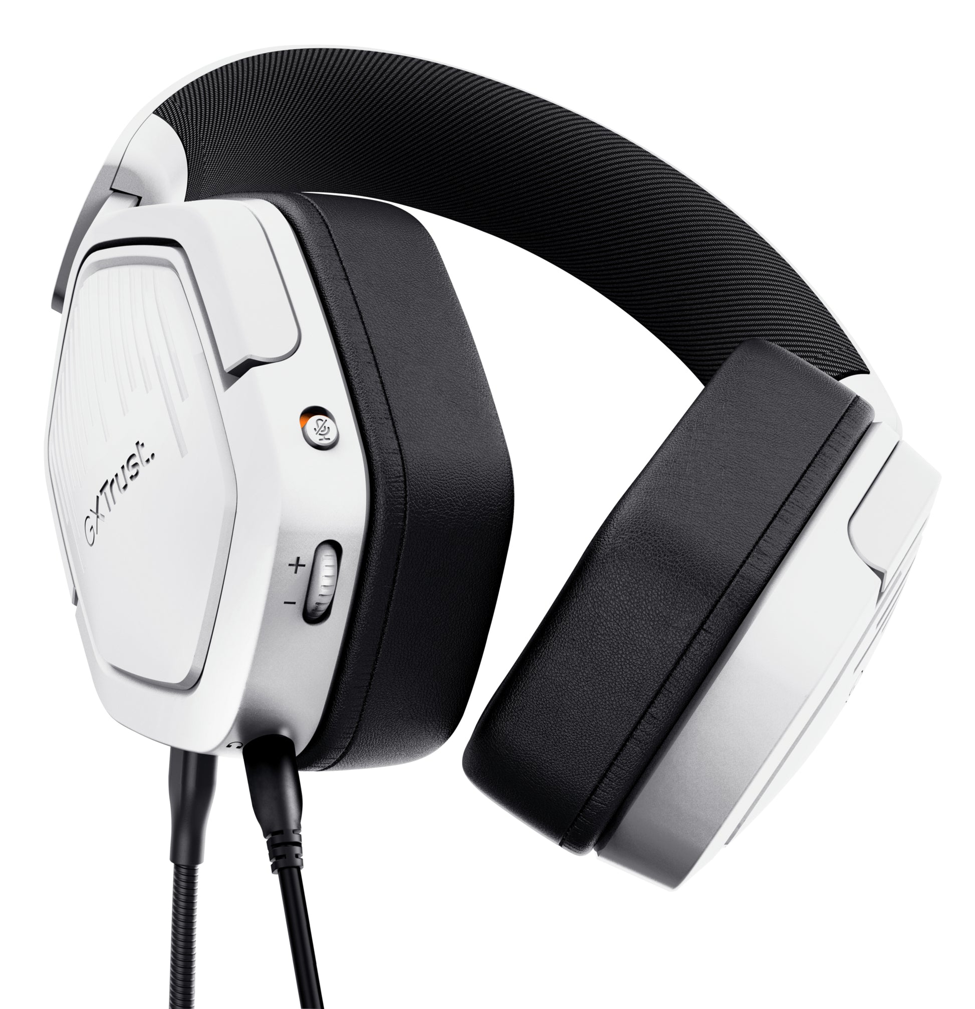 Trust GXT492W Gaming-Headset – Over-Ear, Stereo, Kabelgebunden, 3,5 mm Klinke, für PC, PS4/PS5, Xbox und mehr, Weiss