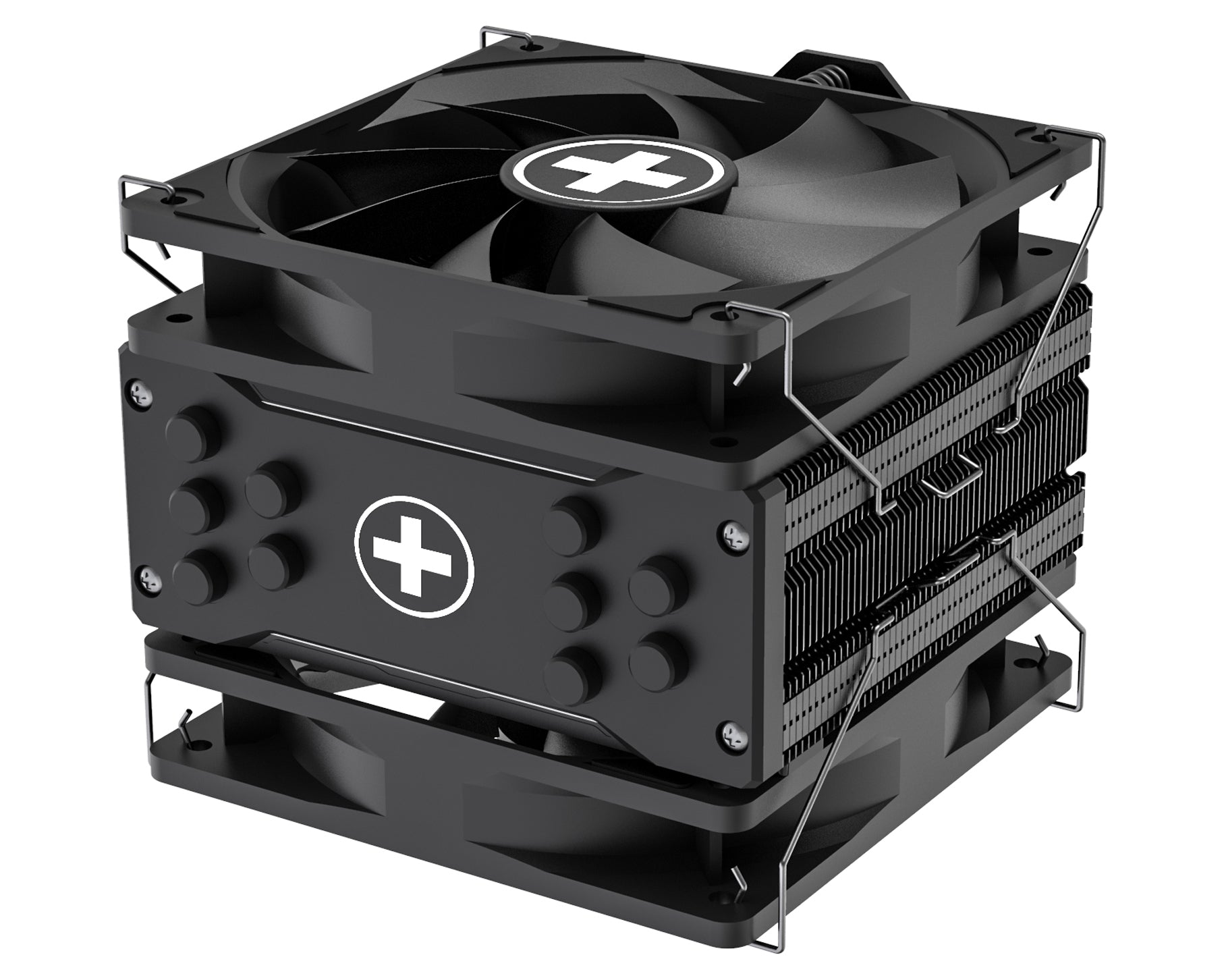 Xilence M705D – CPU-Kühler – 2×120 mm PWM, 5 Heatpipes, 220 W, Schwarz, für AM5, AM4, LGA 1700 und andere