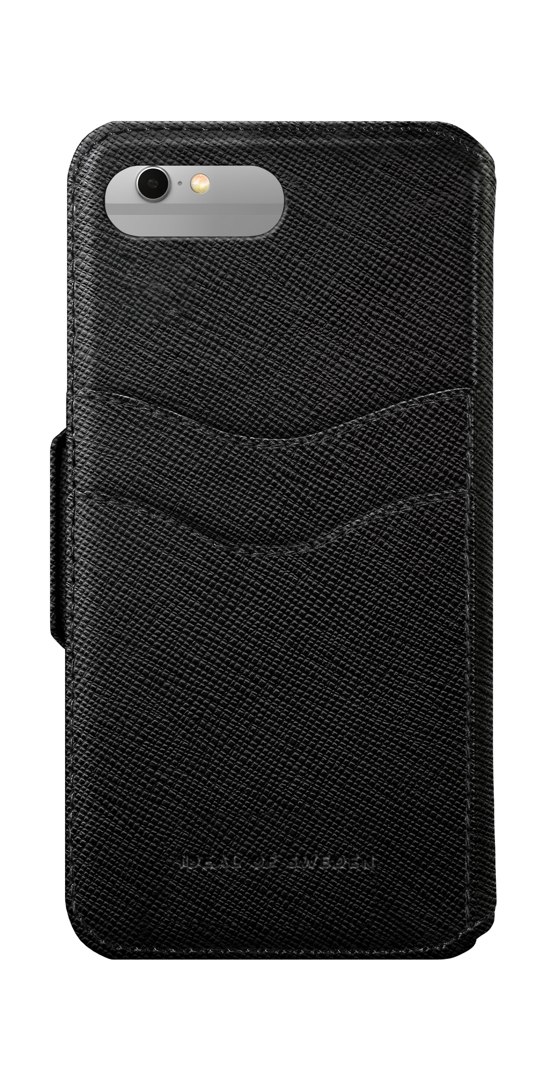 Ideal of Sweden – Booklet-Hülle – für Apple iPhone 6 Plus–8 Plus – Saffiano Schwarz – mit Kartenfach