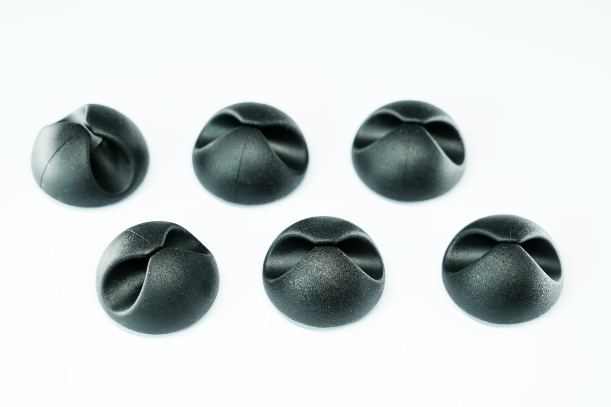 M. Schönenberger Kabelhalter, Befestigungssockel, TPR, 6er-Pack – Schwarz