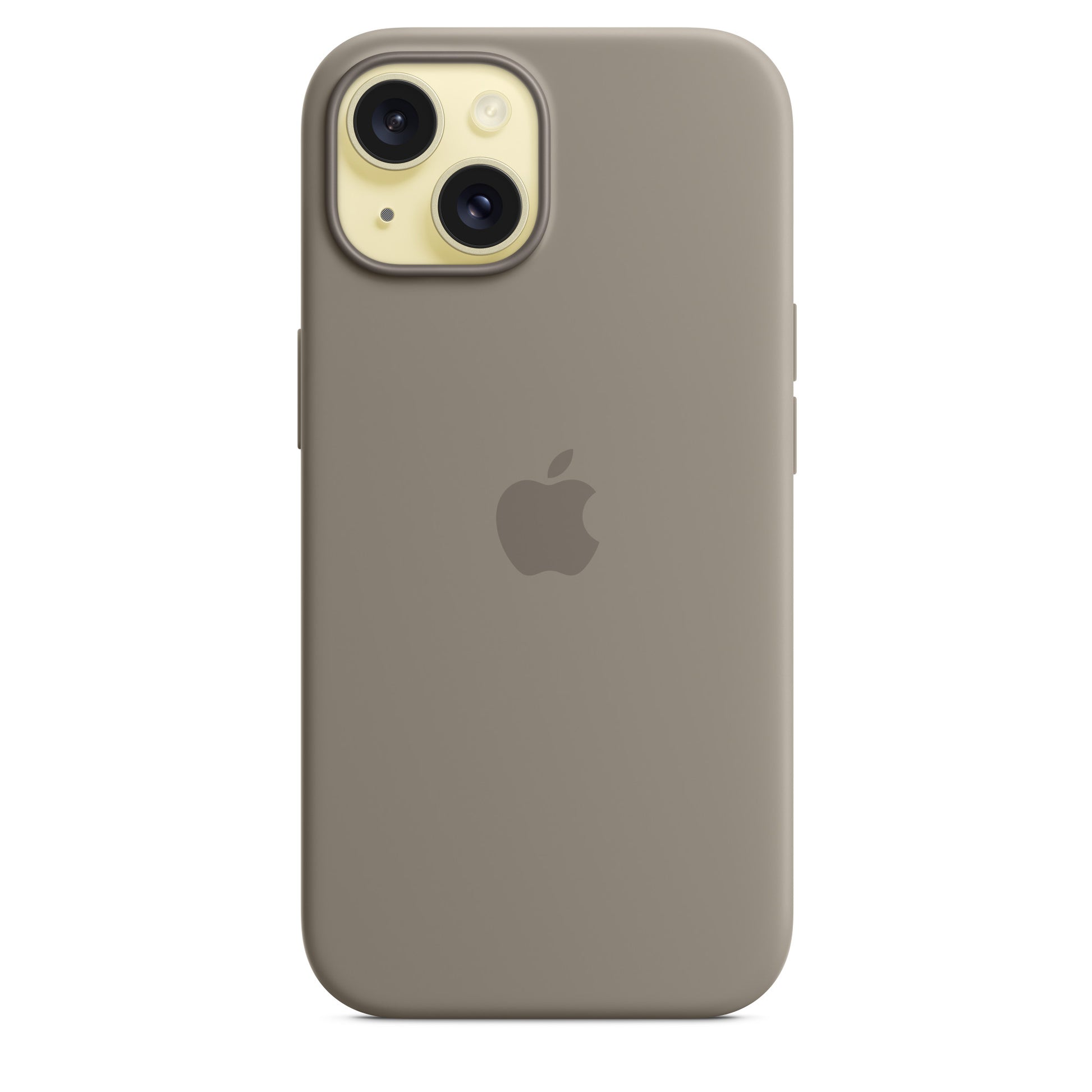 Apple Backcover – für Apple iPhone 15 – Clay – Silikon, MagSafe-kompatibel