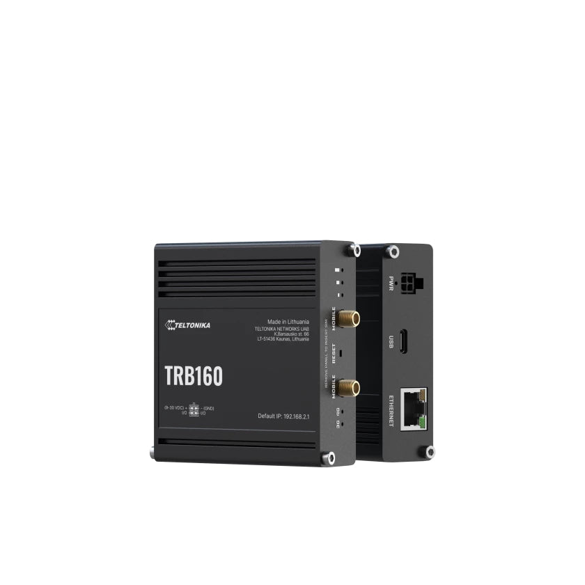 Teltonika TRB160 – VPN-Router – LTE Cat 6, 300 Mbit/s, 1×GbE, USB-C