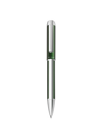 Pelikan Pura K40 Kugelschreiber – Schwarz, Deckel, Aluminium, Grün, nachfüllbar