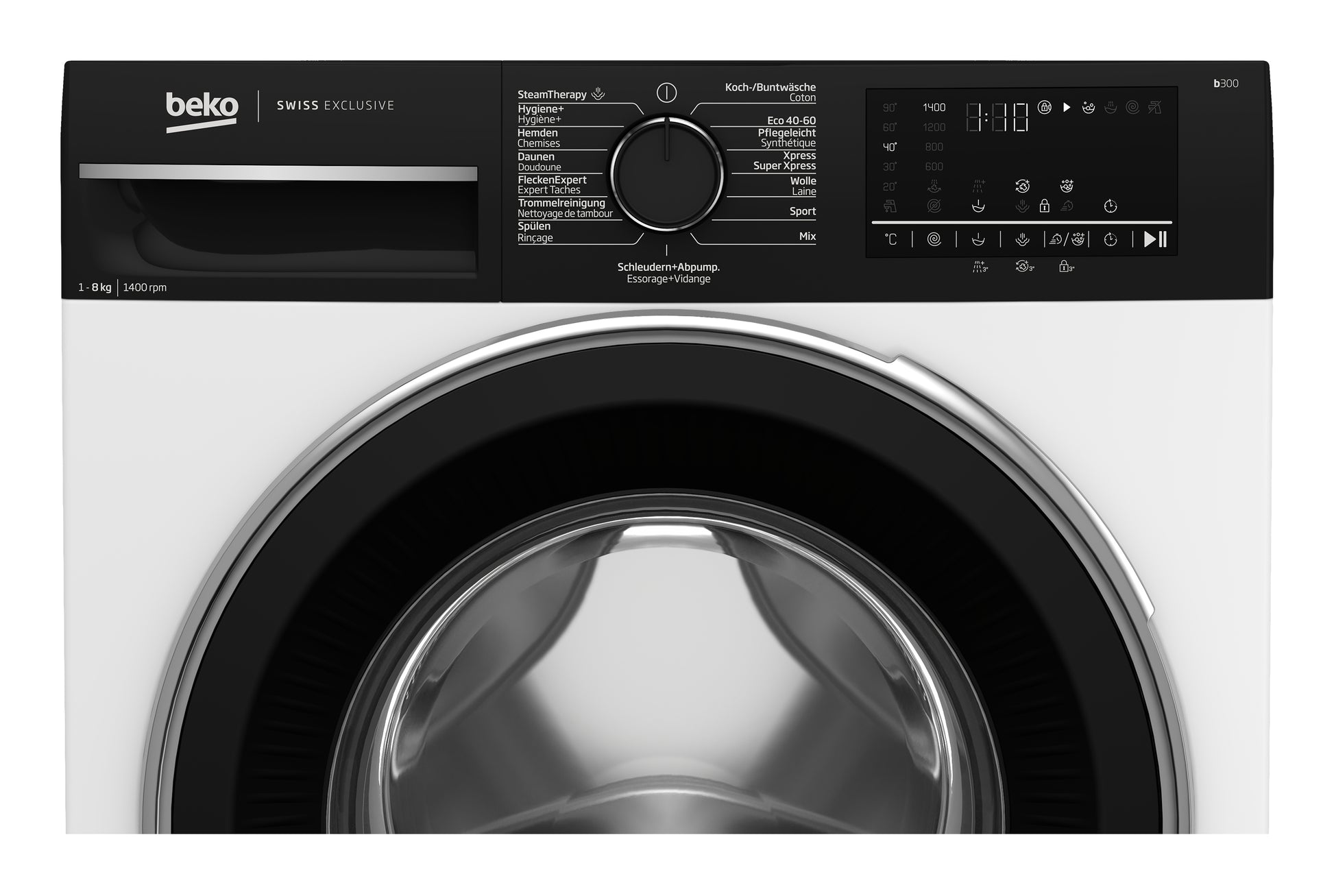 Beko Waschmaschine WM350 – 9 kg, 1400 U/min, Invertermotor, Energieklasse A – weiss