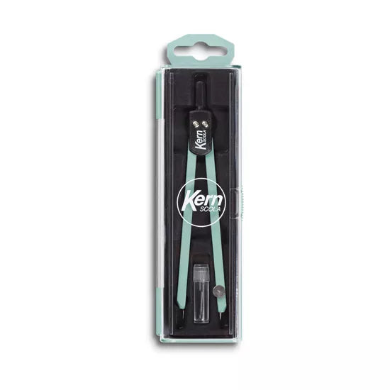 KERN Scola Zirkel – Länge 135 mm, max. Kreis-Ø 30 cm, wolkenblau
