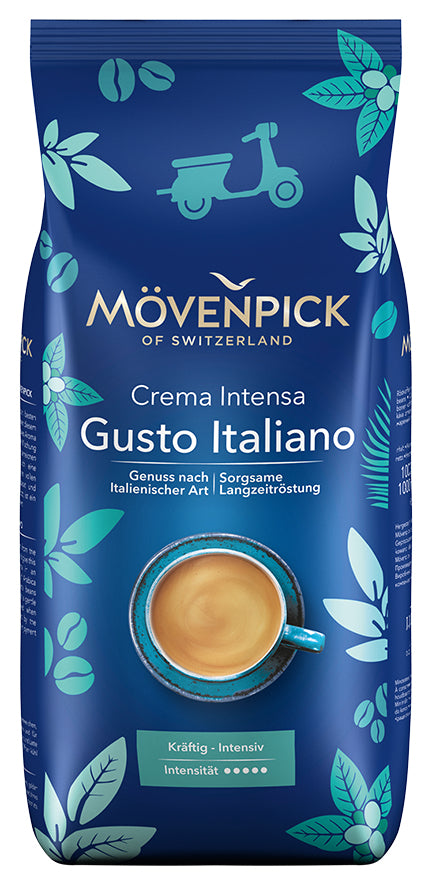 Mövenpick Gusto Italiano – Bohnenkaffee – Café Crème, Intensität 5, 1 kg