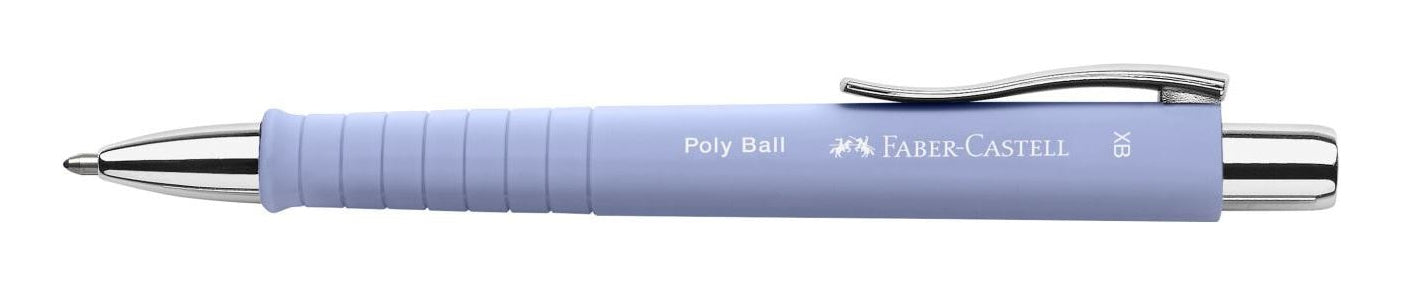 Faber-Castell Poly Ball XB Kugelschreiber – Blau, Violett, Kunststoff (64% Recycelt), dokumentenecht, nachfüllbar