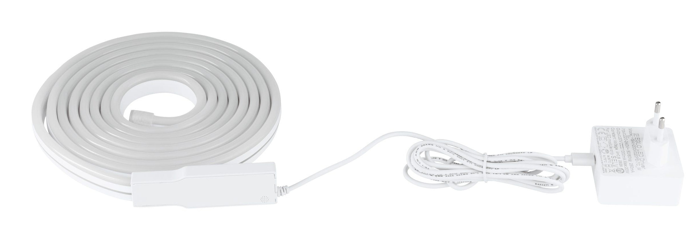 EGLO LED-Streifen Neon Stripe Z – 3 m, 2400 lm, 20 W, RGB, 3000–6500 K, dimmbar, für Alexa/Google, weiss