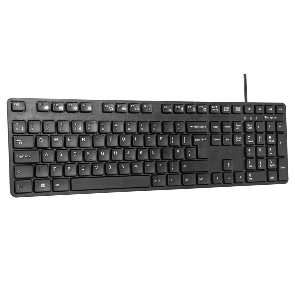 Targus Tastatur, kabelgebunden, UK-Layout (EN), Fullsize (mit Ziffernblock)