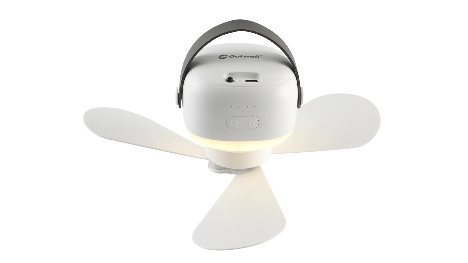 Outwell Handventilator Aurelios – 3 Stufen, 7200 mAh, USB-C, Weiss