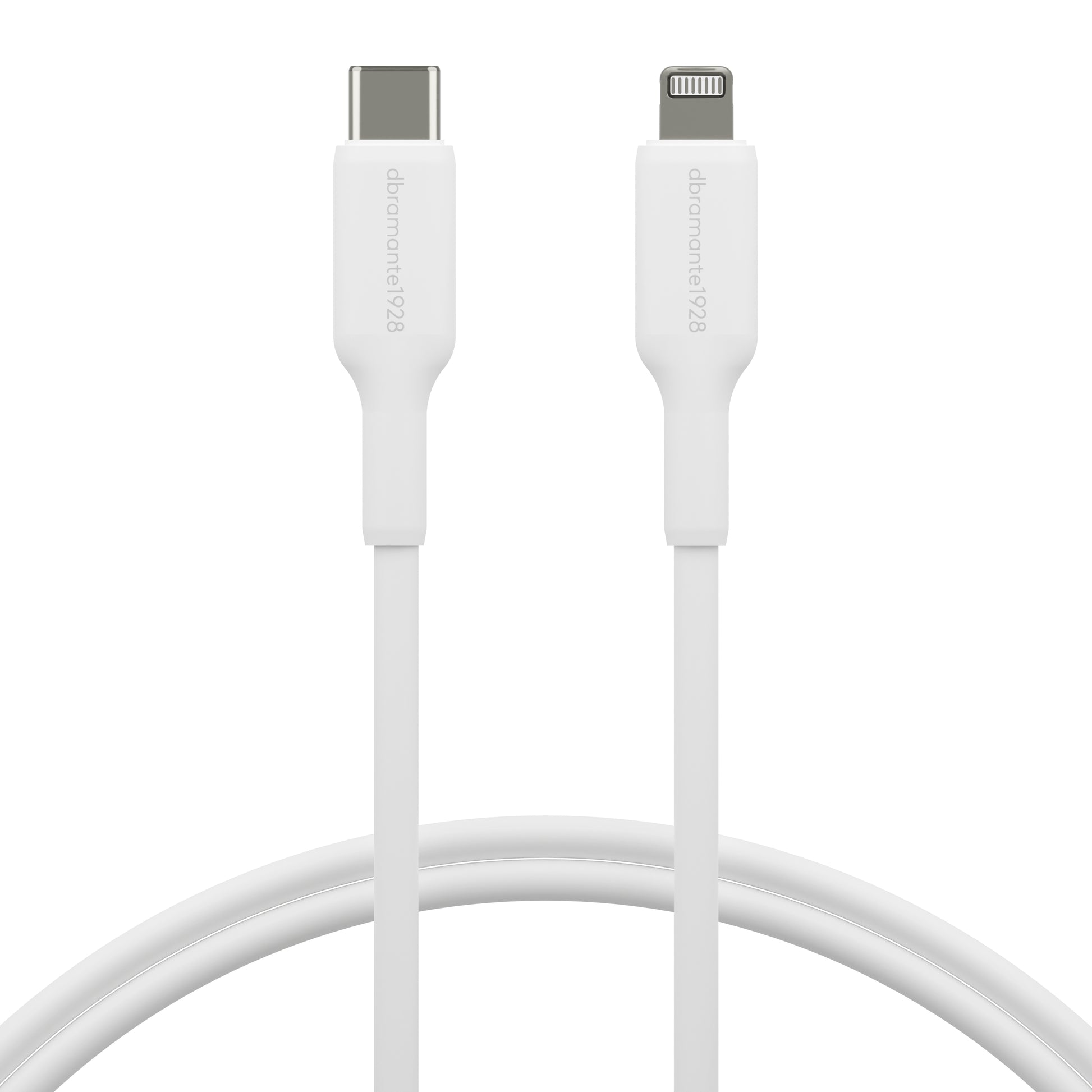 dbramante1928 Daten- & Ladekabel – USB-C auf Lightning 1 m, PD 27 W, Weiss – für iPhone/iPad