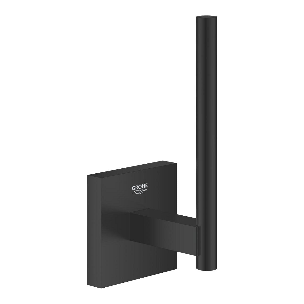 Grohe – Toilettenpapierhalter – Metall, Schwarz, Wandmontiert, Klebend, 5,4 × 19,2 × 13,4 cm