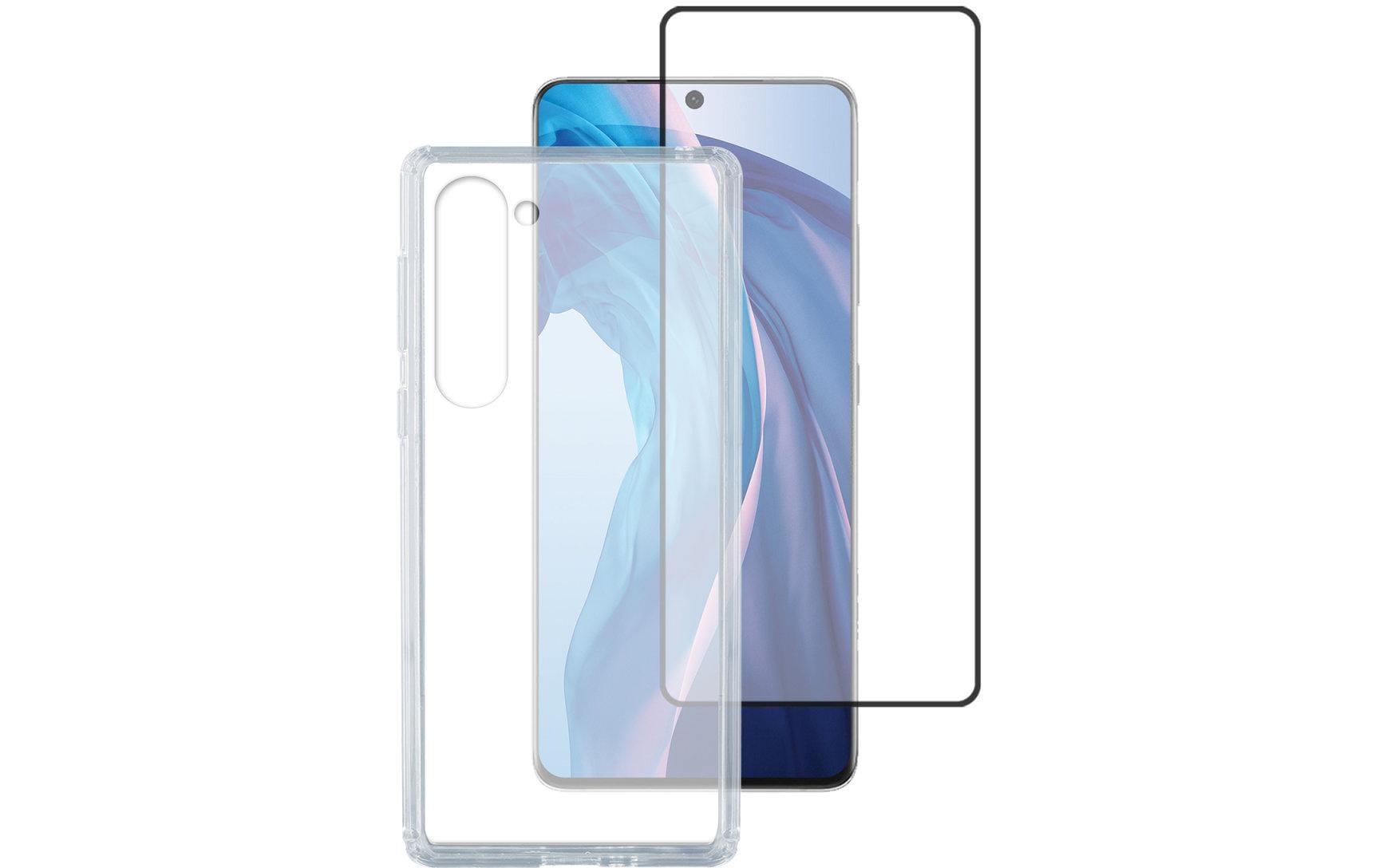 4smarts 360° Starter Set X-Pro Full Backcover – für Samsung Galaxy S23+, Glas+TPU, Transparent, Displayschutz