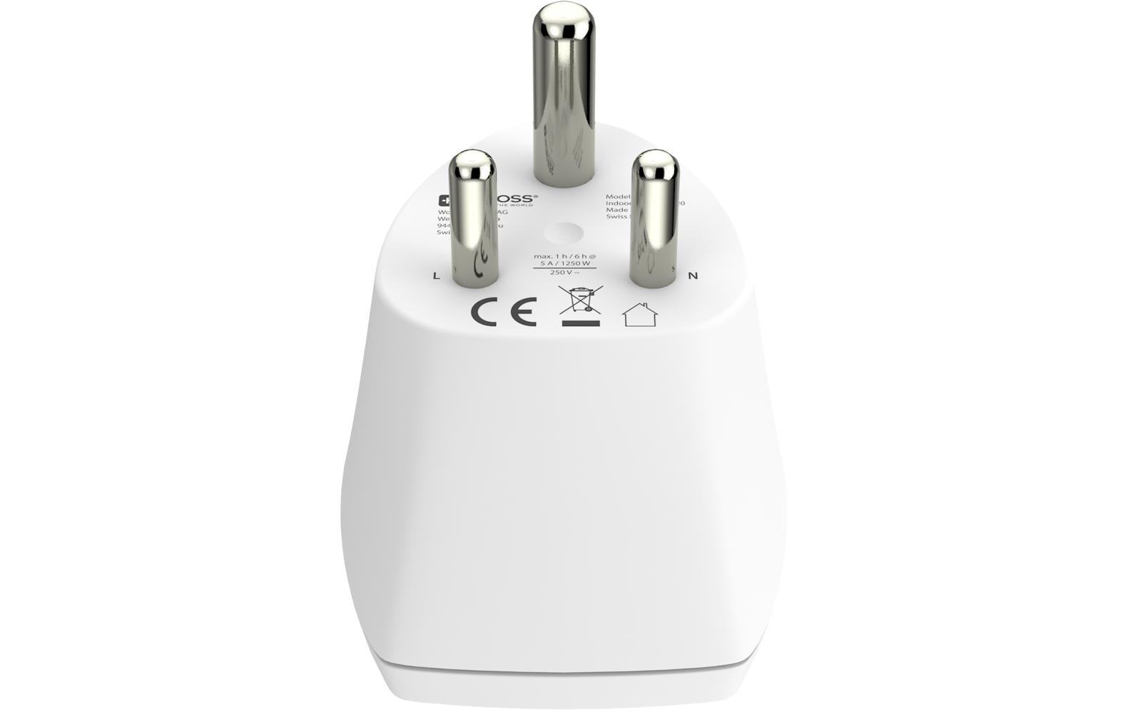 SKROSS Combo Reiseadapter Welt zu Indien – 3-polig (geerdet), 108 g