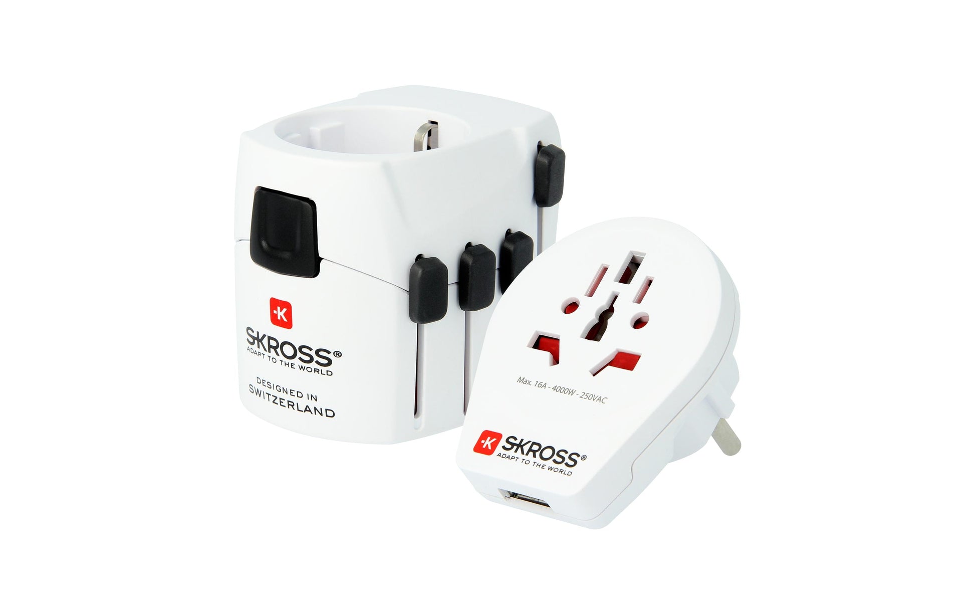 Skross World & USB Netzadapter – 1750 W, 1× USB, 3-polig (geerdet)